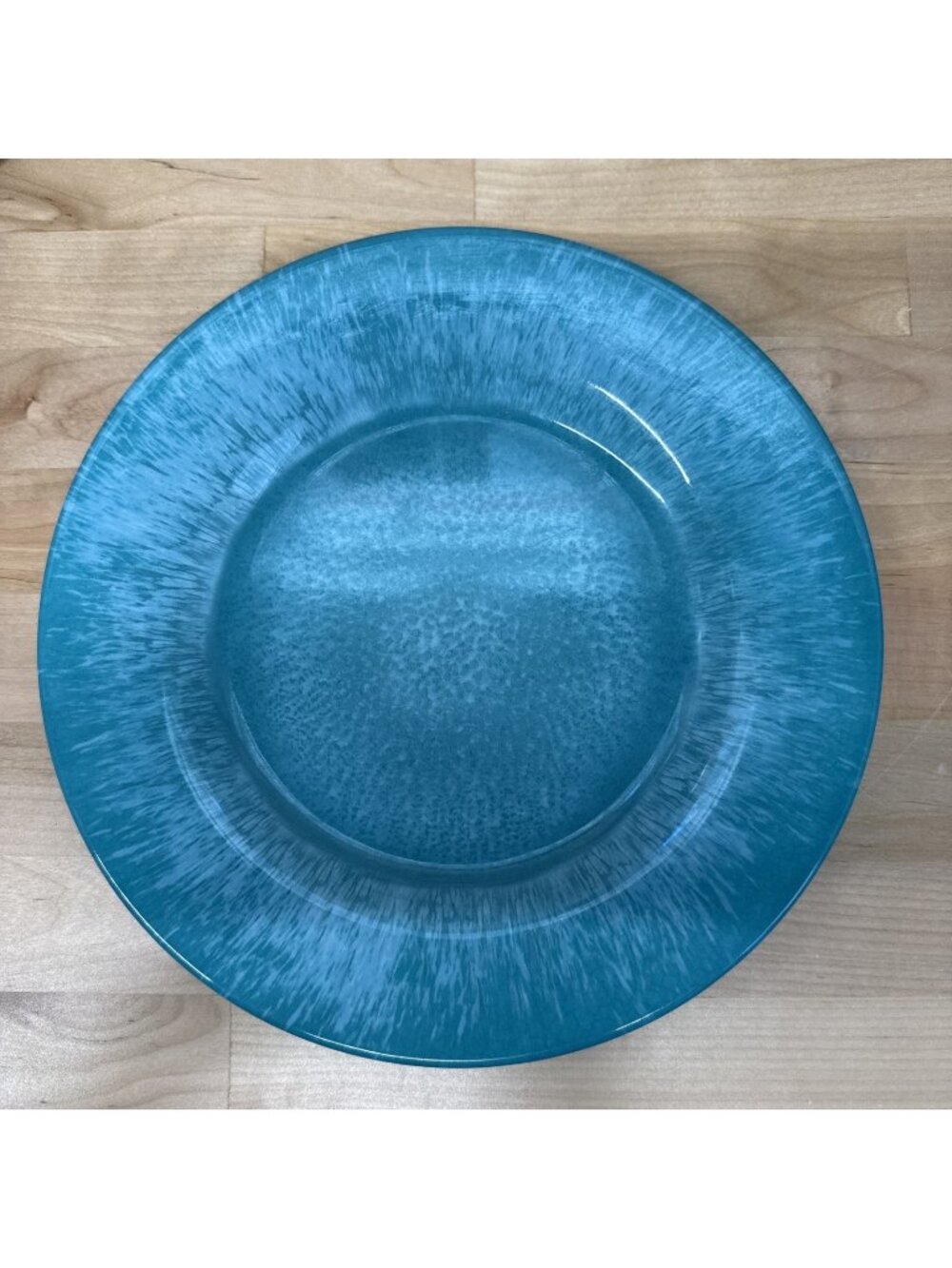 Set of 3 - 9” Pier 1 Capri Melamine Salad/Luncheon Plates Turquoise GG